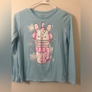 Place Light Blue Bunny Snowflake Long Sleeve Tee